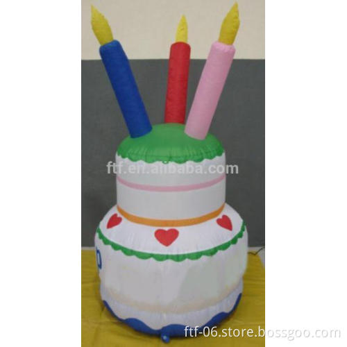 LED inflatable birthday cake, inflatable birthday cake design